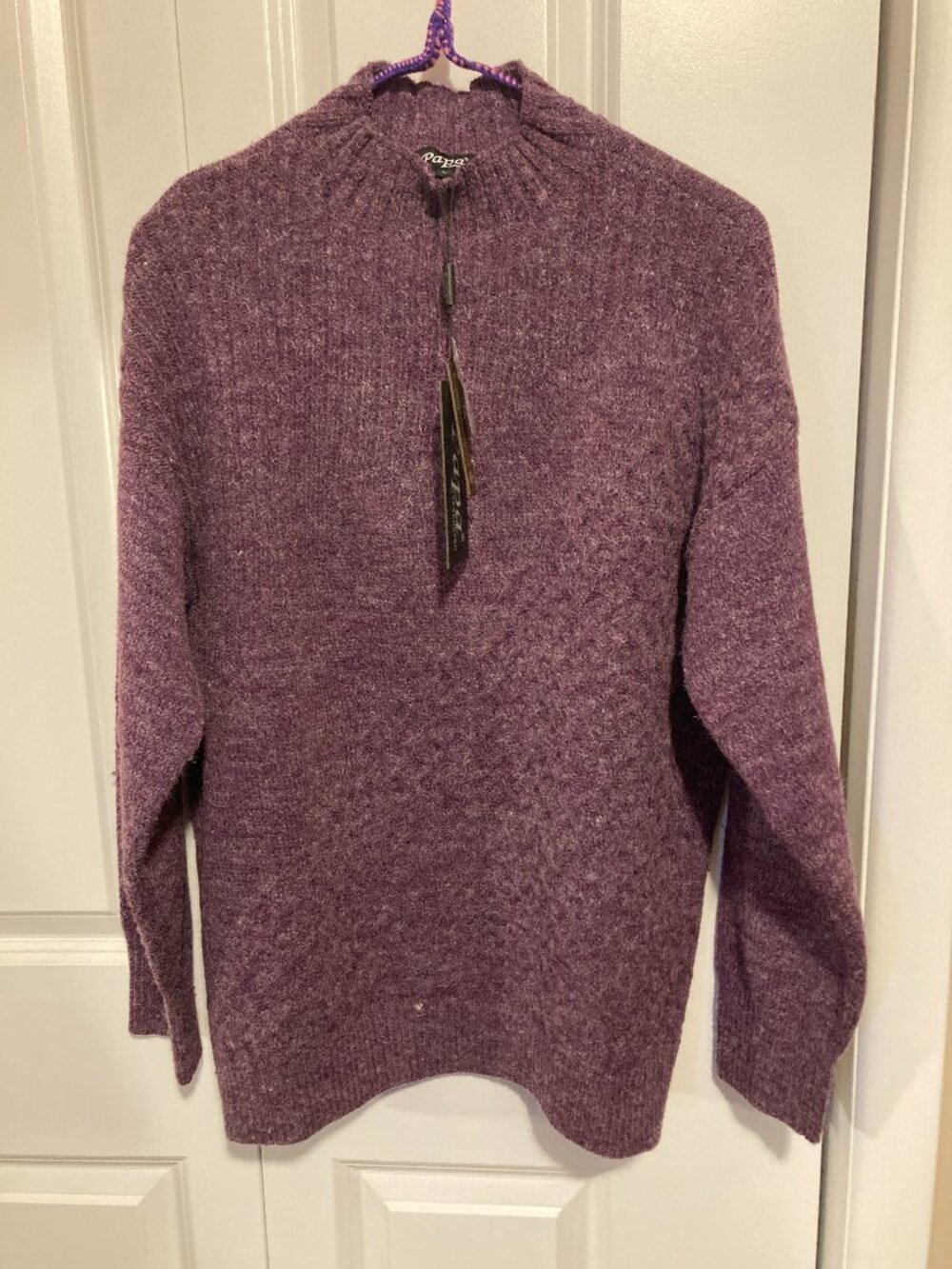 NWT Papa Vancouver Purple Sweater, Size Medium